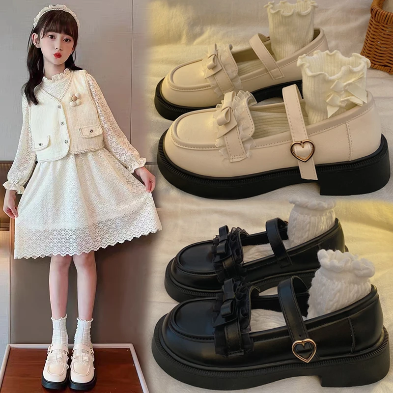 玛丽珍女童小皮鞋2025春季新款中大童软底法式单鞋儿童百搭JK皮鞋