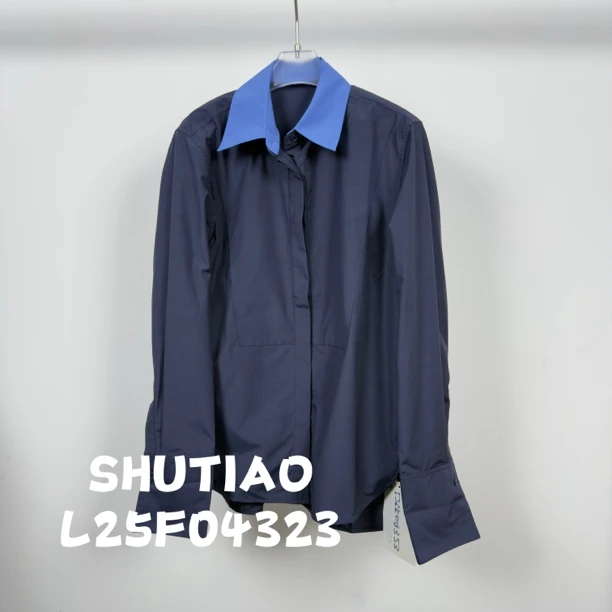 【SHUTIAO】2025夏季：新款小众设计款衬衫L25F04323