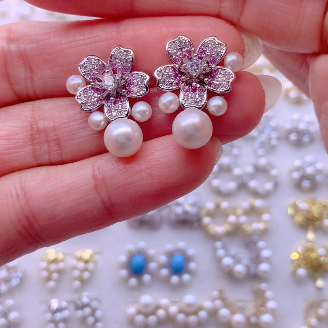 耳饰淡水珍珠合金