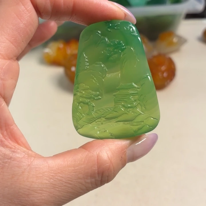 玛瑙/玉髓未镶嵌吊坠(不含链)