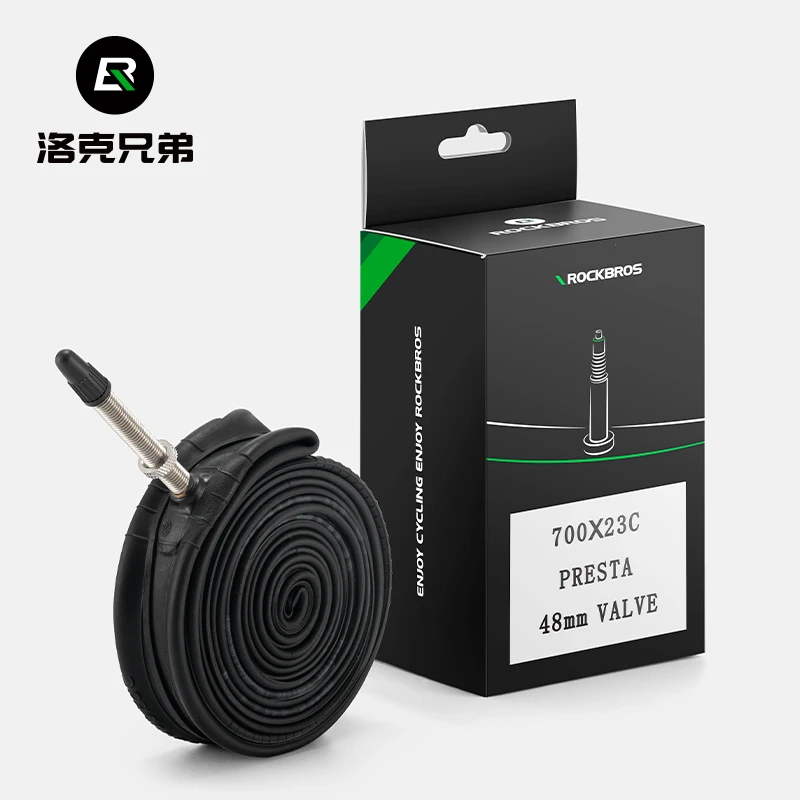 洛克兄弟自行车内胎公路车轮胎700C/23 25 28 35美法嘴丁基胶内胎