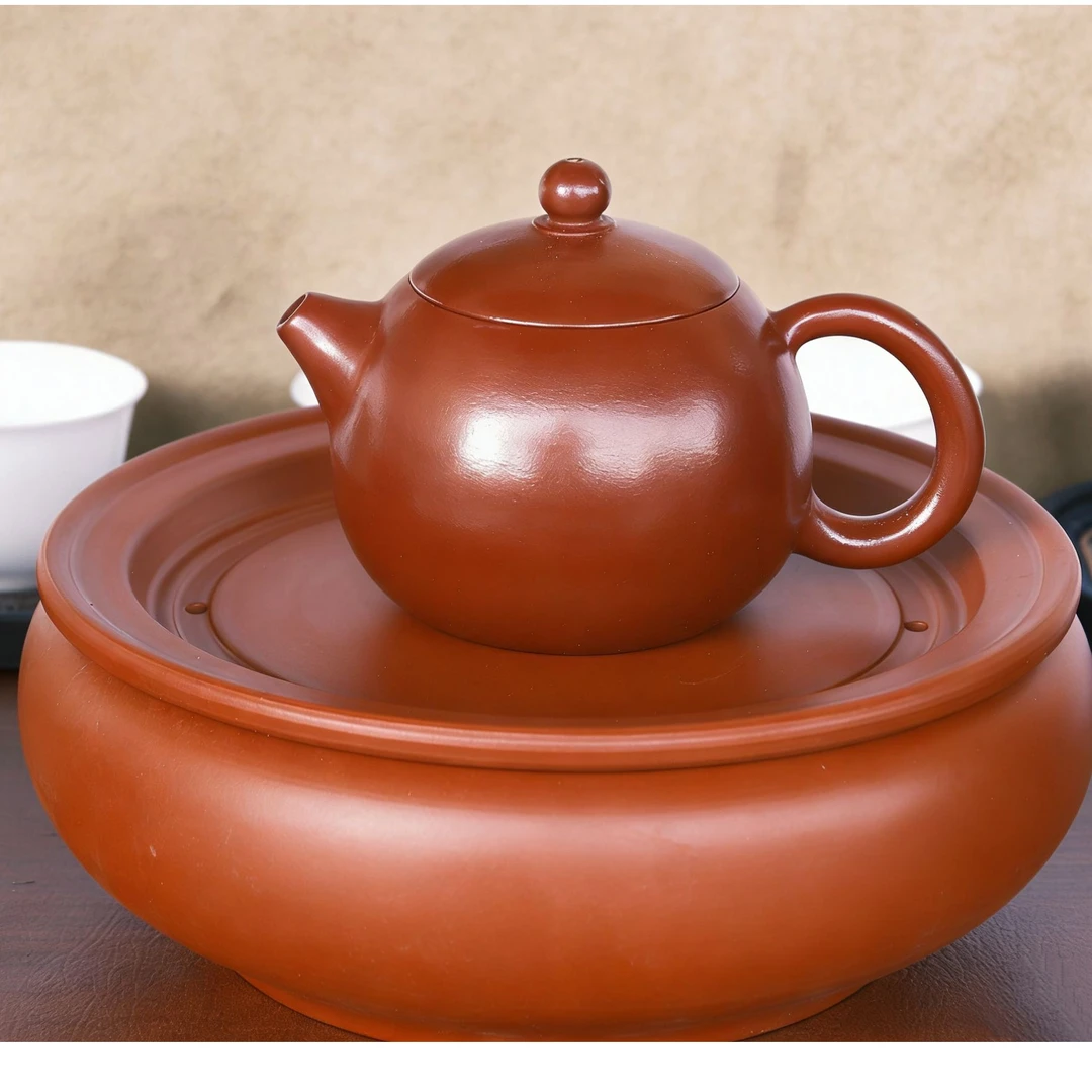 潮州原矿朱泥大红袍西施壶纯手工家用泡茶壶小容量功夫茶具