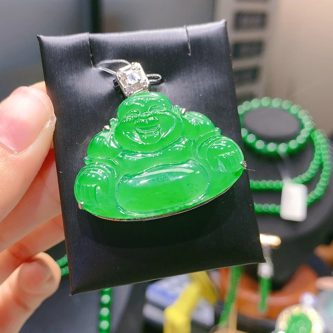 翡翠颈饰银S925镶嵌5甄选qj