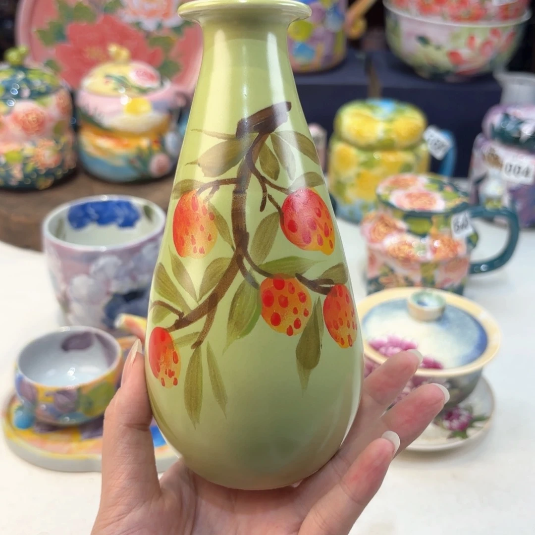 景德镇手绘高温釉下彩陶瓷茶具