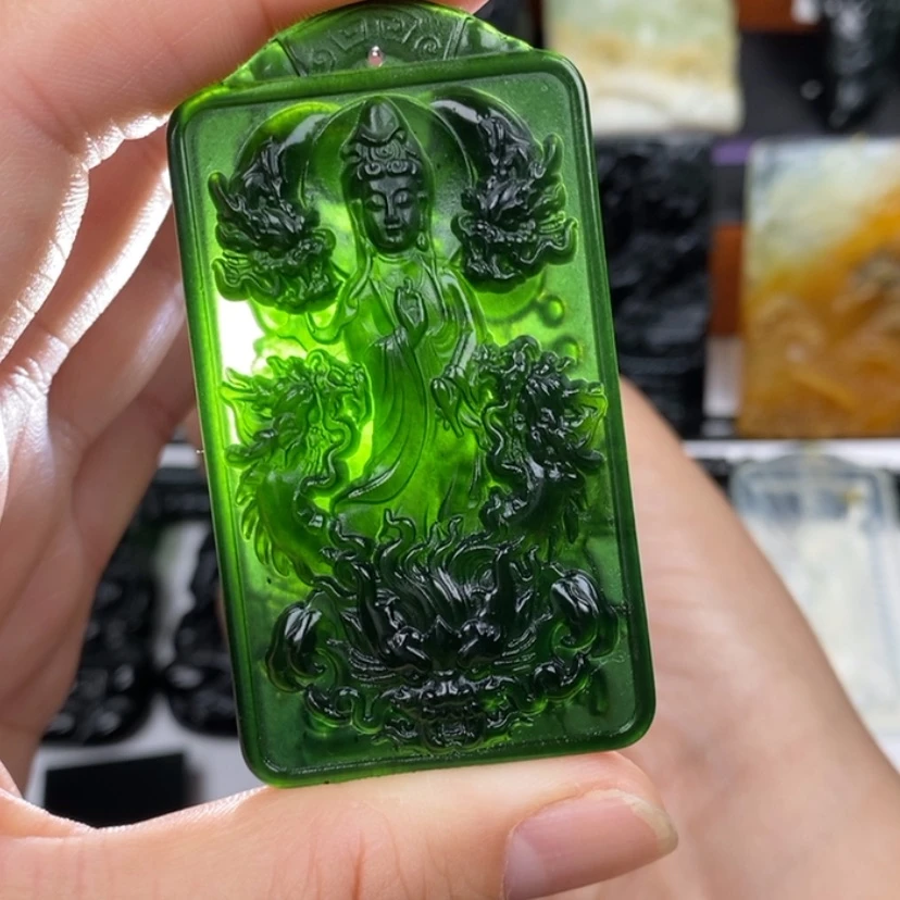 【闪购商品】蛇纹石玉未镶嵌挂坠
