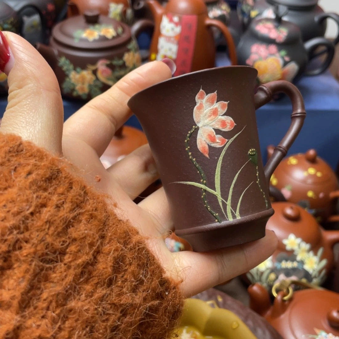 紫砂茶杯紫砂主人杯60cc