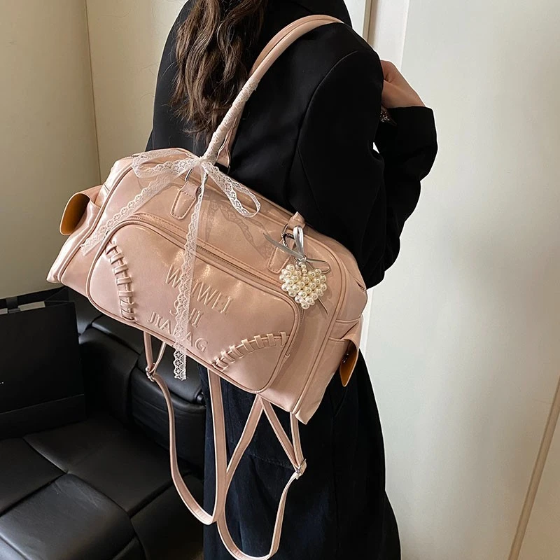 夏季新款时尚多巴胺糖果色双肩包单肩包洋气小众设计大容量学院风