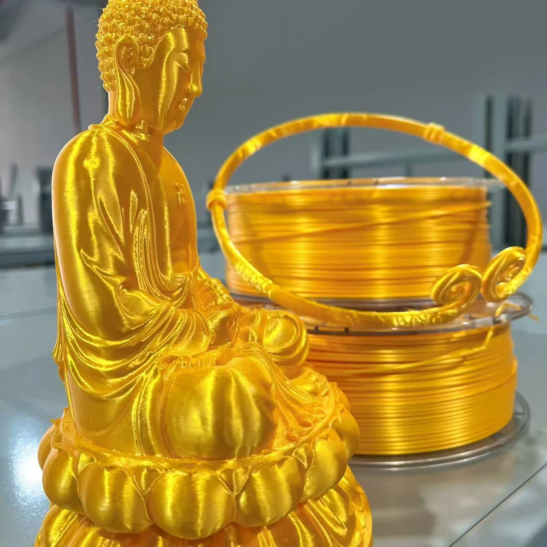 【余兄弟】丝绸金（超亮金）3D打印PLA耗材 1KG/卷 1.75mm