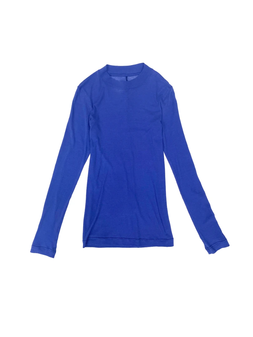 【LIBERTIES】對倒DUIDAO 25SS蓝色轻薄修身长袖T恤