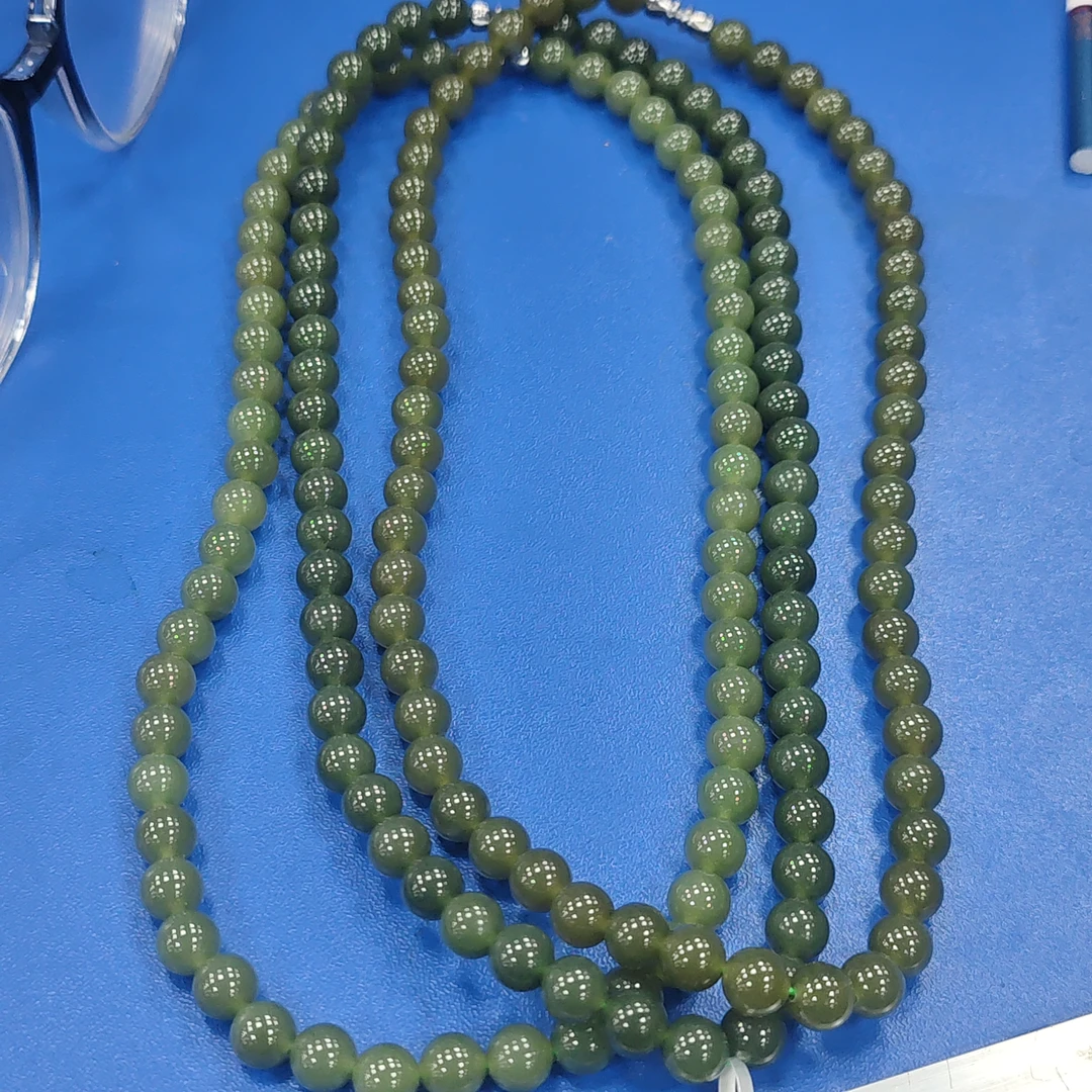 【书记甄选】天然和田玉项链 多样式发一件 约8mm LK3703