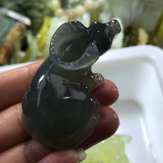 岫玉未镶嵌手把手把