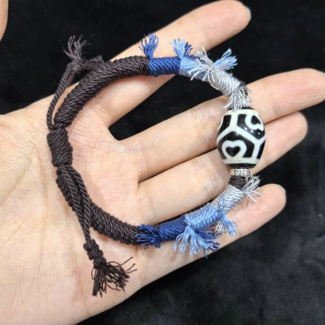 【曹美丽精选】 H60958-玛瑙diy手绳（六眼）-多样性发其一-15*19mm