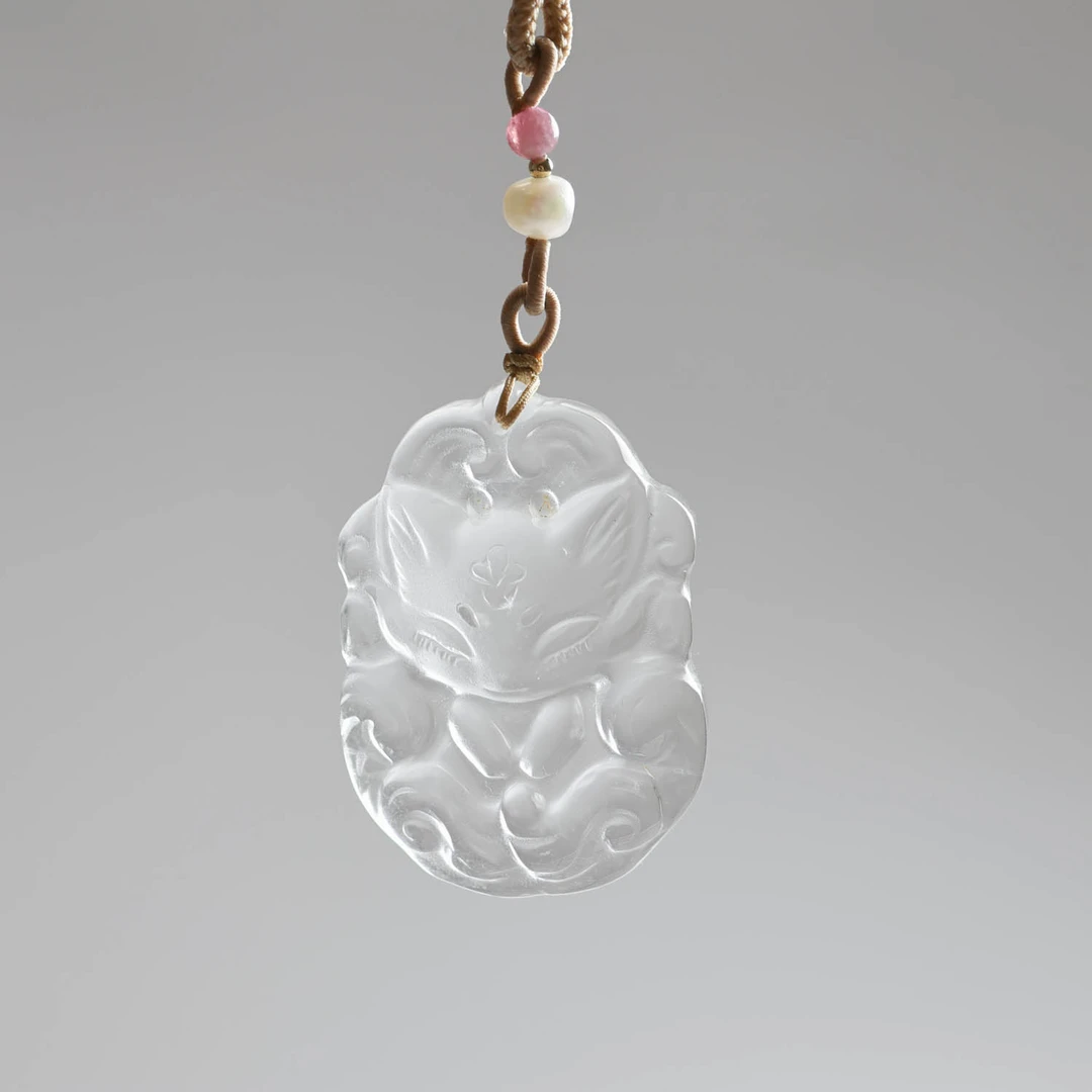 晶匠天然白水晶凤九吊坠多样性发一 编号M38014