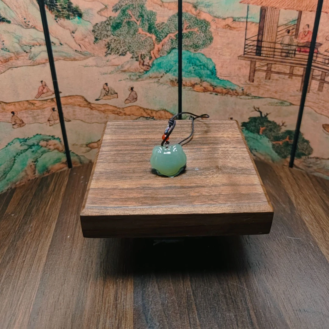 P和田玉平安锁吊坠3861