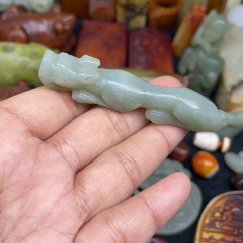 和田玉未镶嵌颈饰55