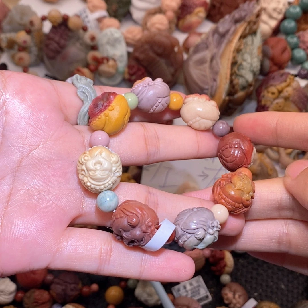 石英质玉（阿拉善玉）手串未镶嵌