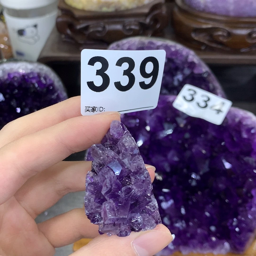 紫晶珠宝半成品未镶嵌339