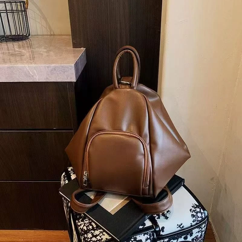 大容量多用包包女新款简约休闲单肩斜挎双肩包百搭通勤复古