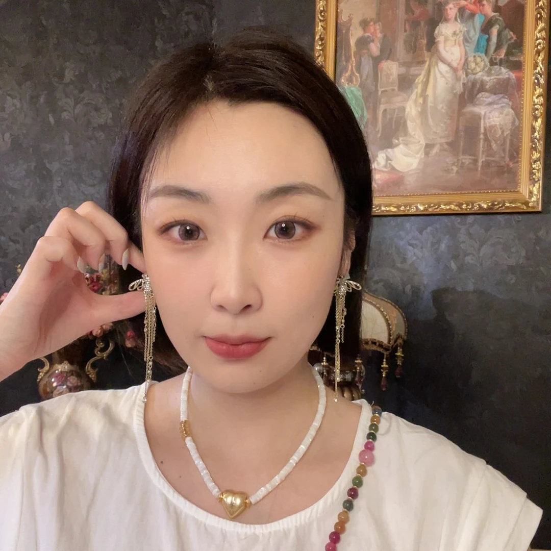 铜合金珐琅925银耳拍