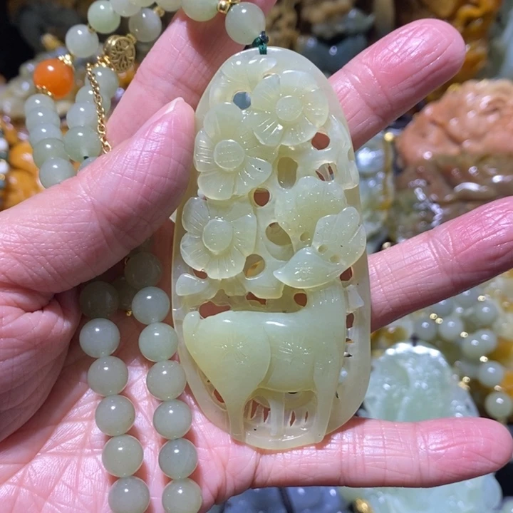 岫玉岫玉吊坠未镶嵌