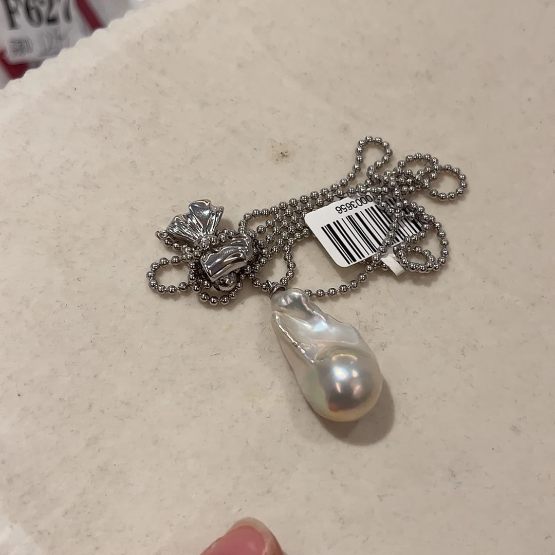 淡水珍珠颈饰银S925镶嵌