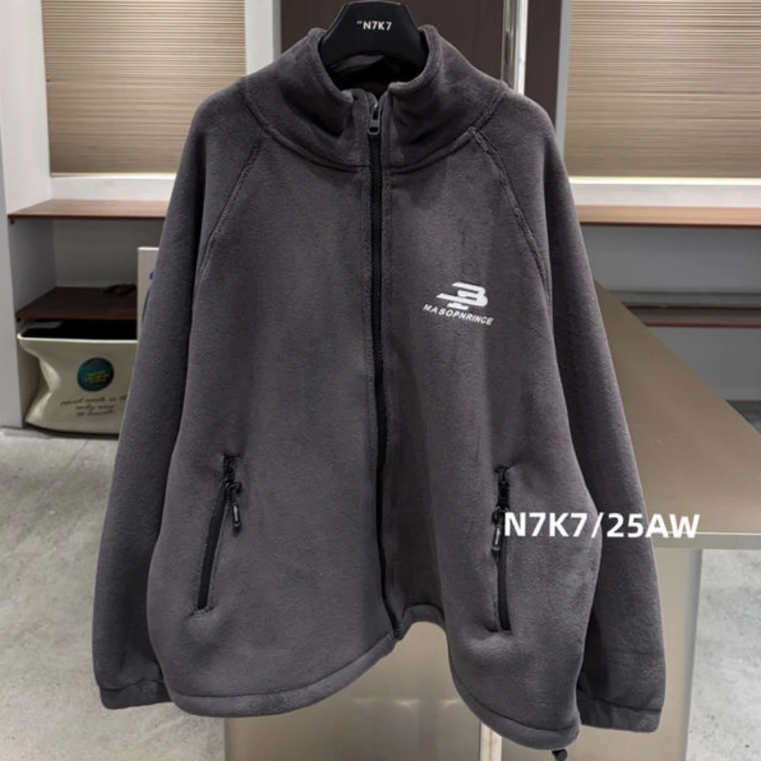 秋冬儿童中性双面绒拉链校服神器外套飞款