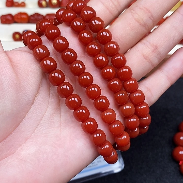 南红玛瑙未镶嵌平安扣