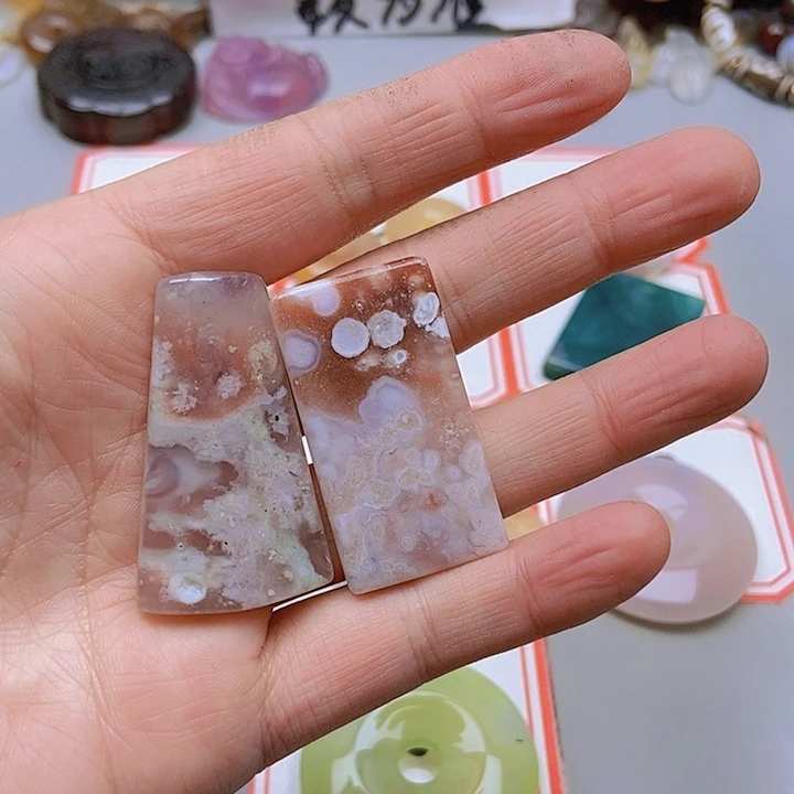 【闪购商品】未镶嵌玛瑙/玉髓珠宝半成品三*