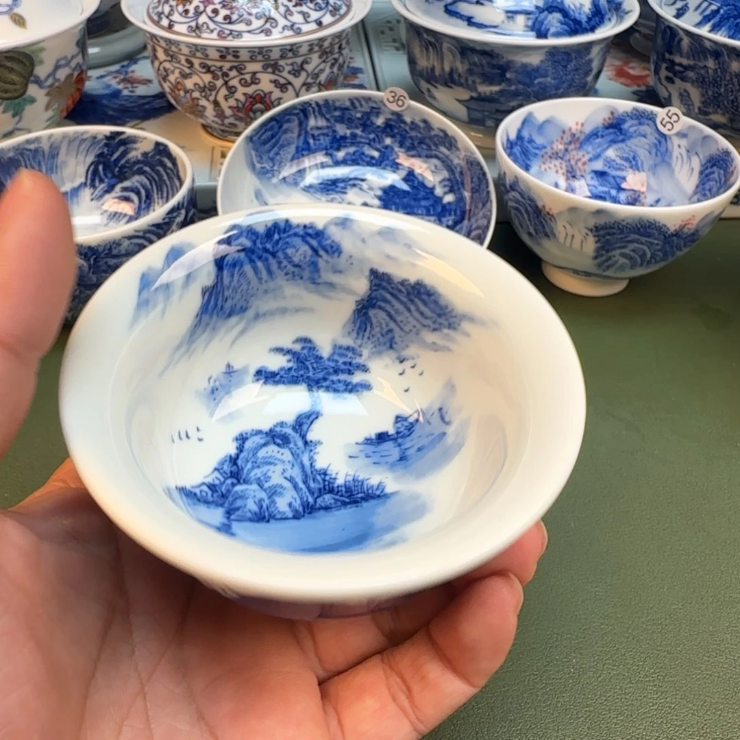 纯手工纯手绘茶具石头67