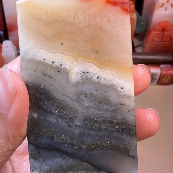 *****寿山石印石山水墨画