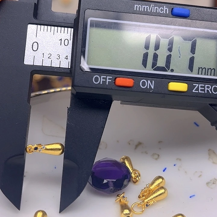 银S925镶嵌颈饰紫晶紫晶925镶嵌76