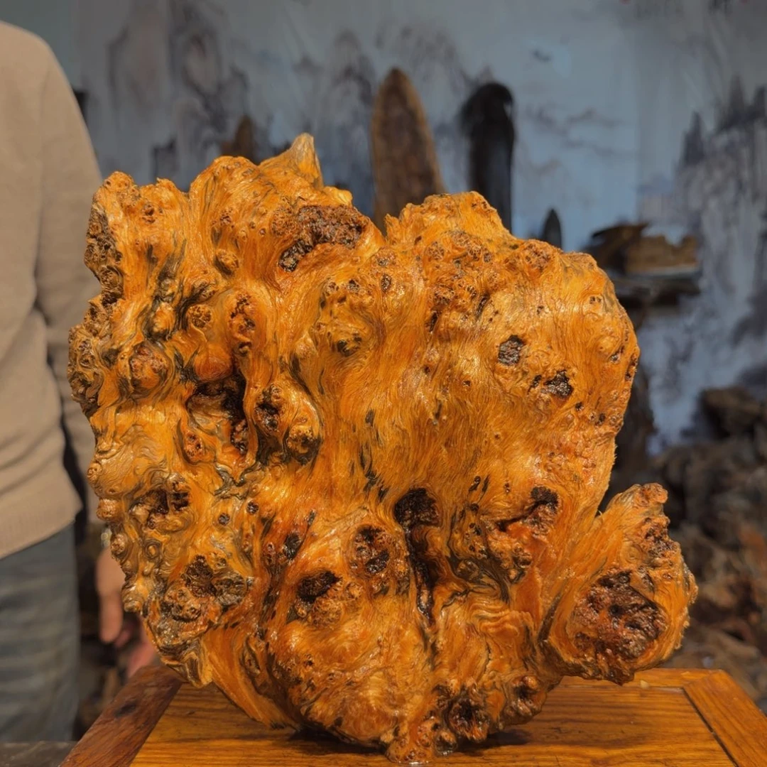 面****木三丰琥珀木 天然摆件32