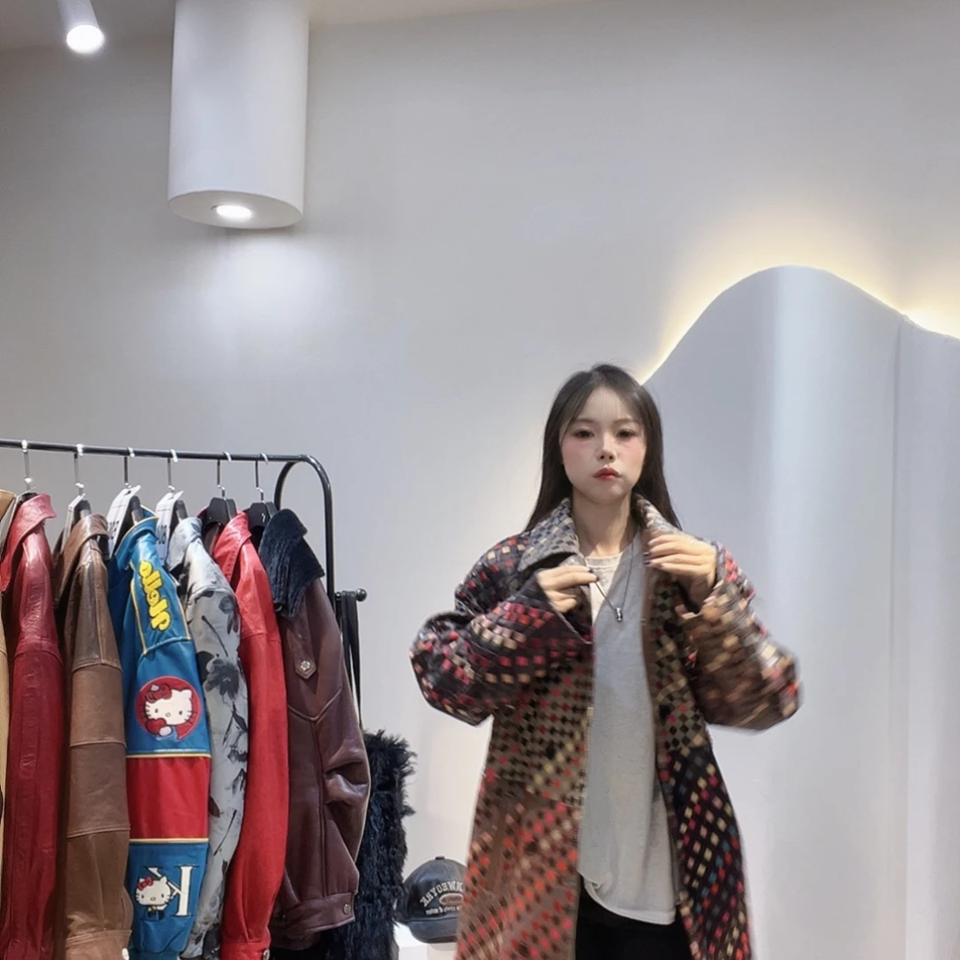 阿***提真皮皮衣外套长款211