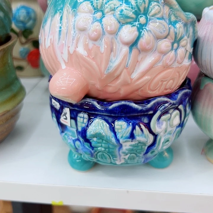 有孔，满10元发货多肉陶瓷花盆