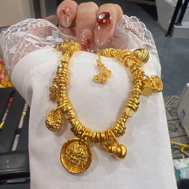 合金手链 新中式吉言盘缠手链/2615