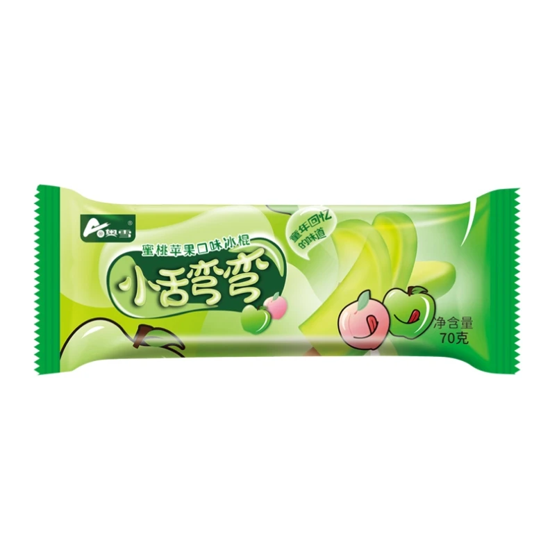 奥雪新小舌弯弯蜜桃苹果味 70g