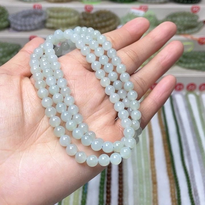 和田玉颈饰未镶嵌6mm