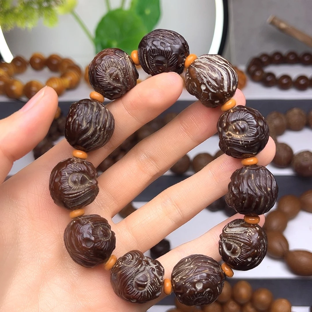 紫金鼠手串【新年福利】雕刻十八罗汉18