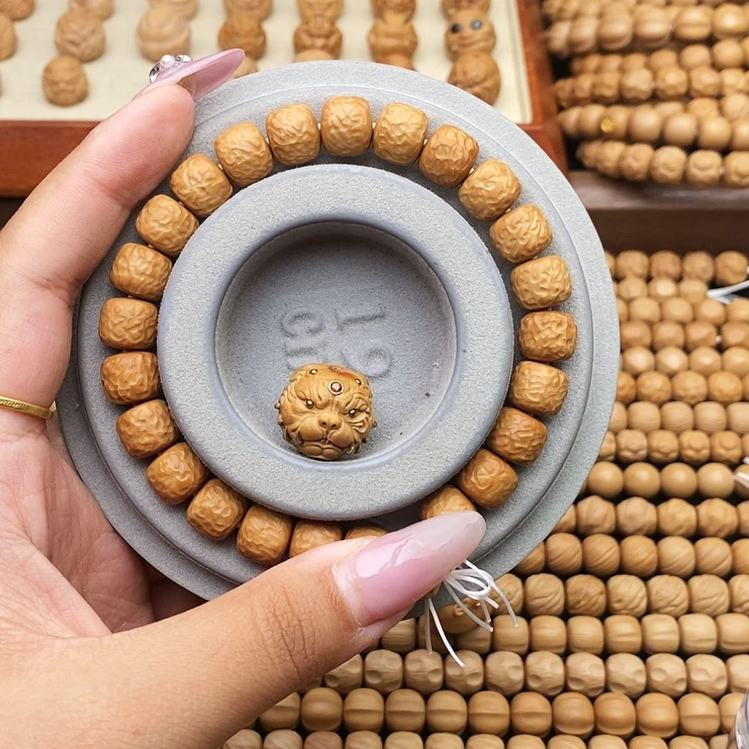 猴头核桃手串长**漫全品手工荔枝纹➕单颗