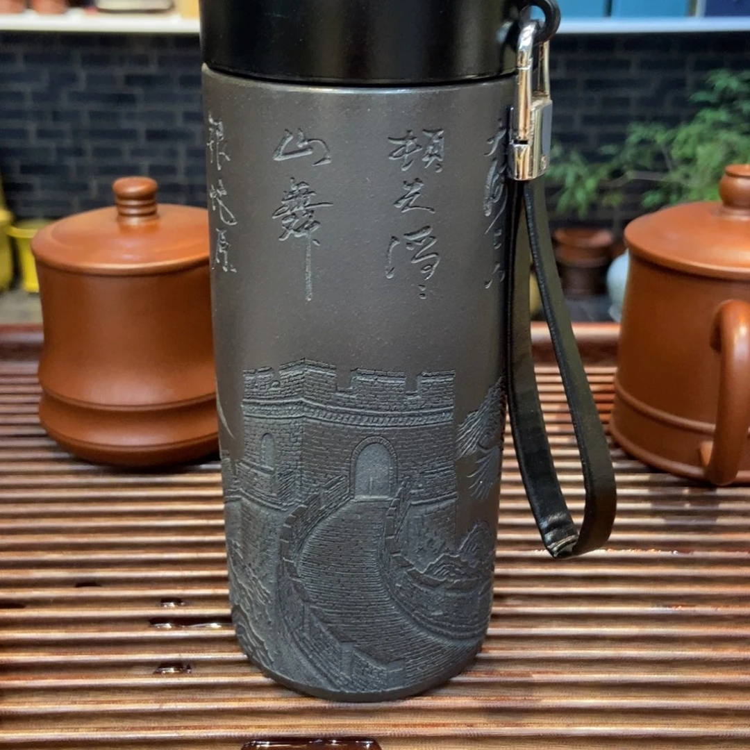 紫砂花盆紫砂办公杯