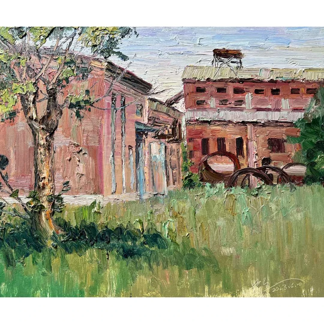 7018王兴全《回忆》原创手绘油画风景作品50*60cm适合客厅餐厅卧室