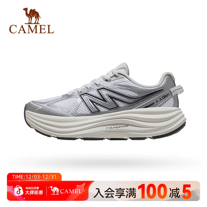 【追虹】骆驼跑步鞋2025新款王俊凯同款厚底减震户外休闲运动鞋子