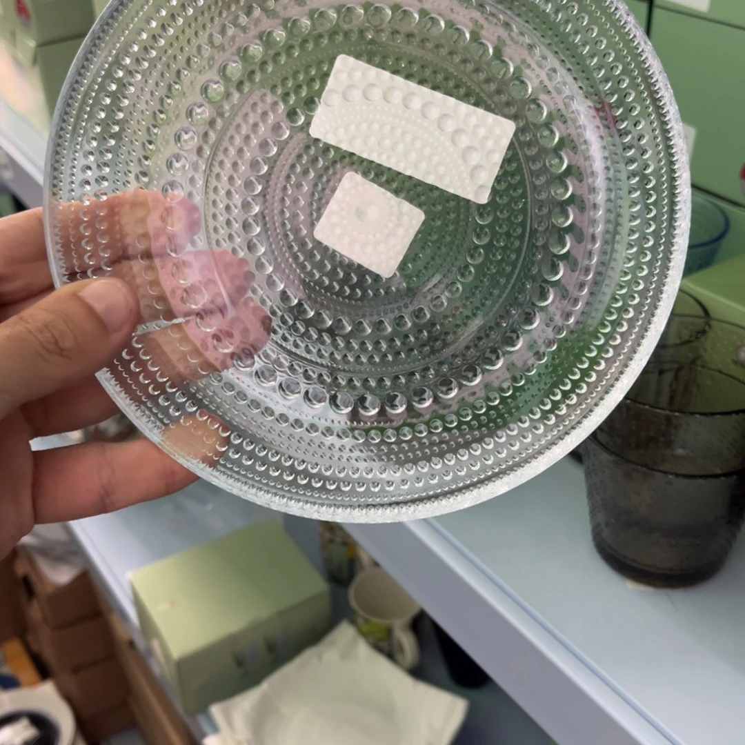 iittala17cm露珠盘透明