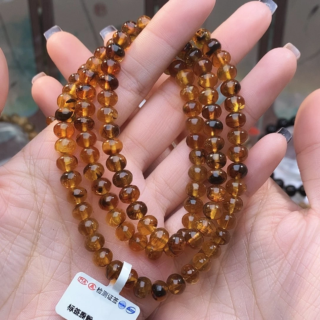 琥珀未镶嵌手链7➕