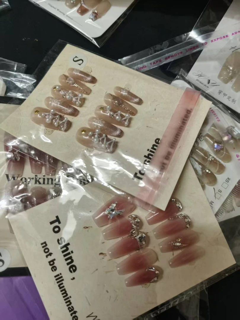 孤品纯手工穿戴甲指甲贴片（非主图款）+下单备注编码