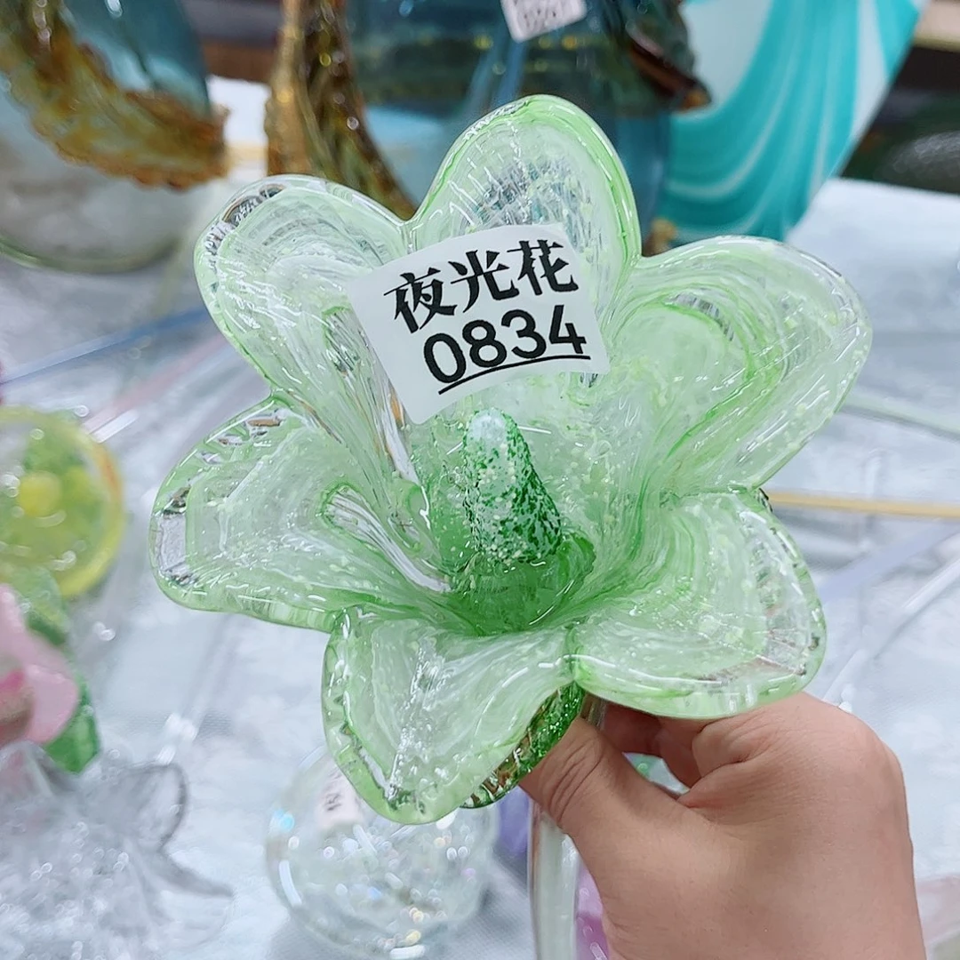 夜光百合0834 家悦美居琉璃花瓶