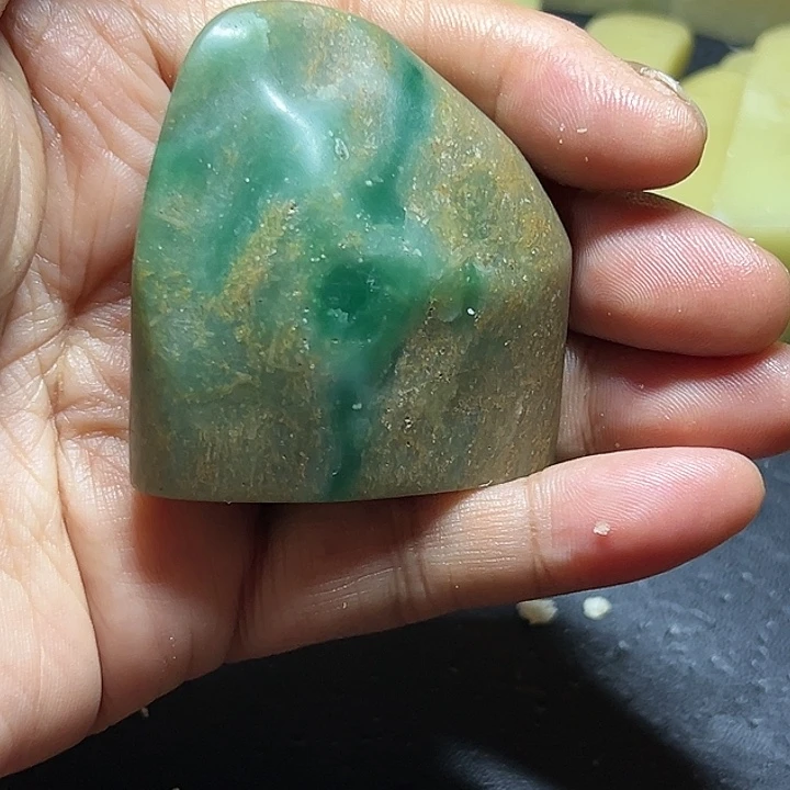 青田石青田山炮绿印章