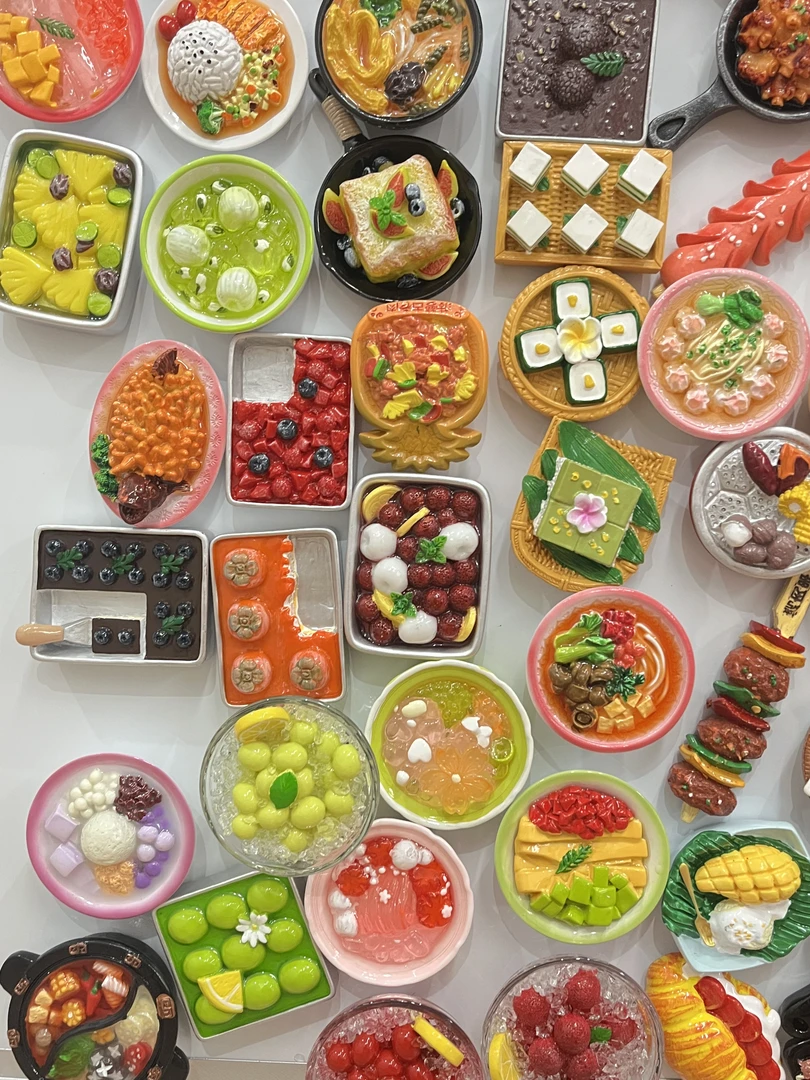 【九宫格+对对碰+双许愿】树脂食玩冰箱贴对对碰