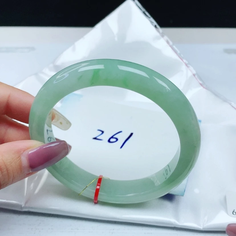 【闪购商品】翡翠手镯未镶嵌可****妈 正圈60+