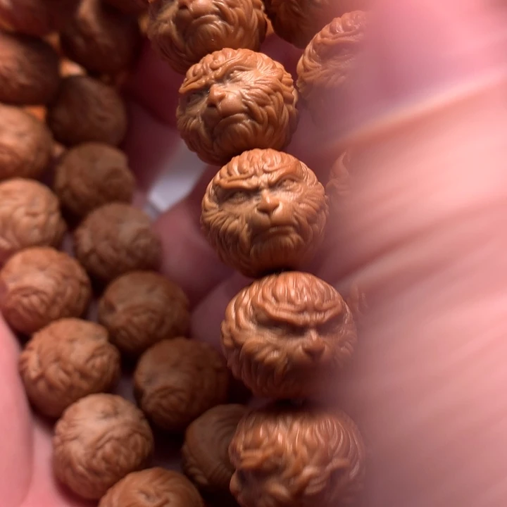【闪购商品】猴头核桃手串开***好悟空